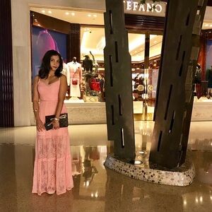 Bebe lace maxi dress